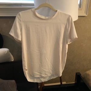 Loft white shirt sleeve shirt